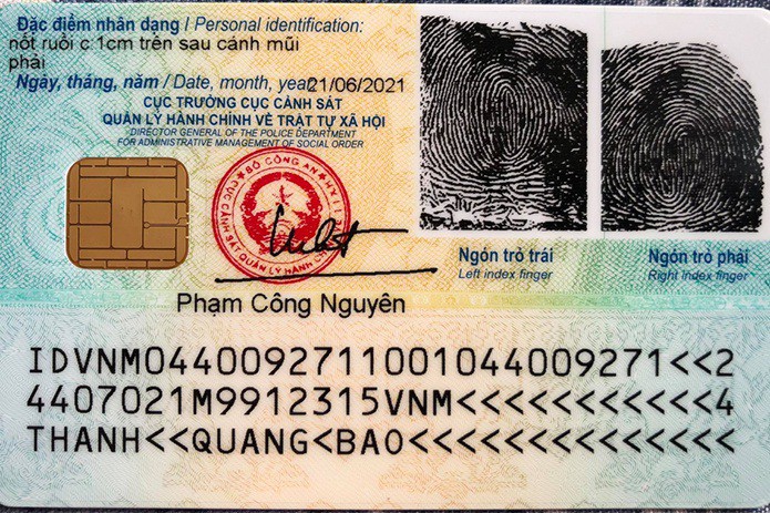 th&ocirc;ng tin mặt sau căn cước c&ocirc;ng d&acirc;n