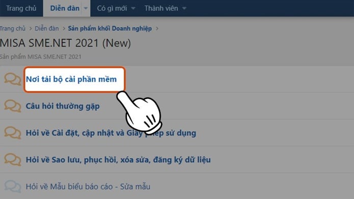 chọn nơi tải bộ phần mềm kế toán misa