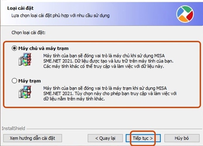 lựa chọn cài đặt phần mềm kế toán misa