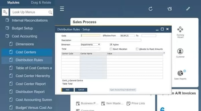 phần mềm kế toán Sap với nhiều tác vụ