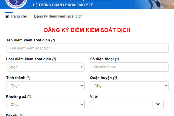 Khai báo y tế