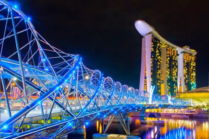 Địa điểm sống ảo ở Singapore - Cầu Helix