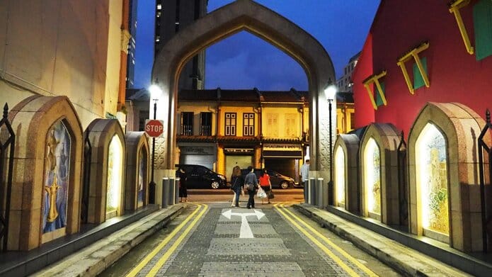 Địa điểm sống ảo ở Singapore - Phố Muscat