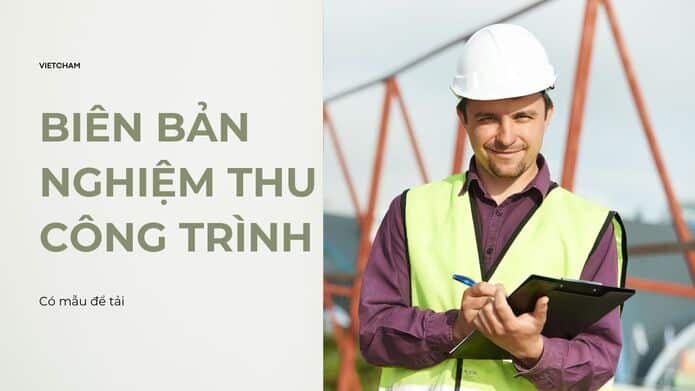 mẫu biên bản nghiệm thu công trình