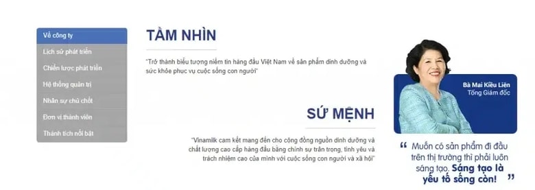 Tầm nhìn và sứ mệnh của Vinamilk - Tổng giám đốc Mai Kiều Liên