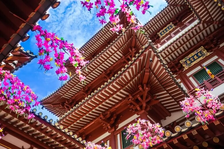 Chùa Răng Phật có thiết kế ấn tượng
