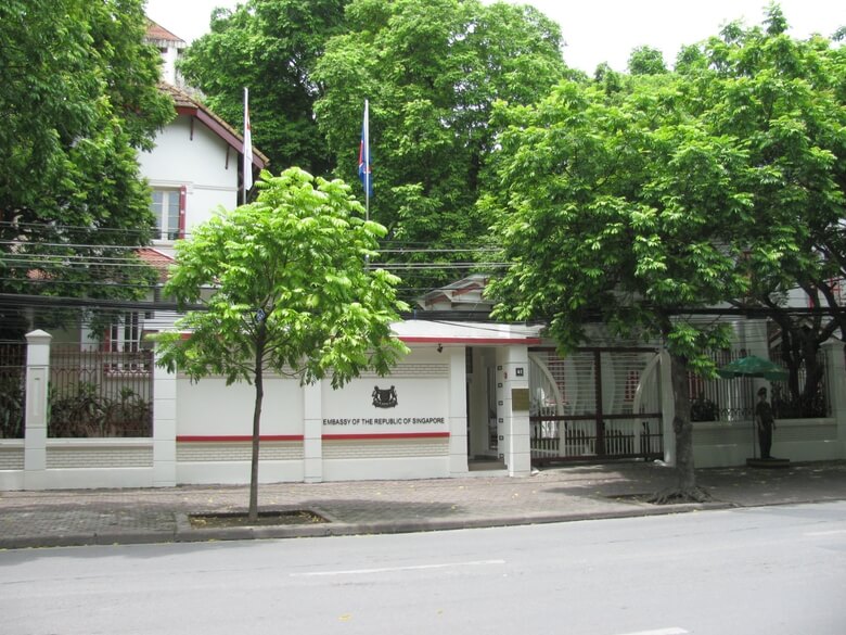 Địa chỉ đại sứ quán Việt Nam tại Singapore