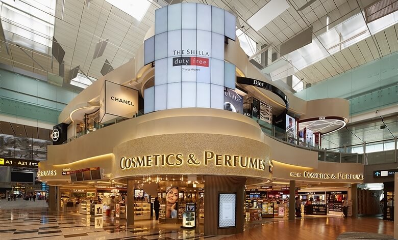 Cửa hàng miễn thuế Singapore ngàh mỹ phẩm - The Shilla