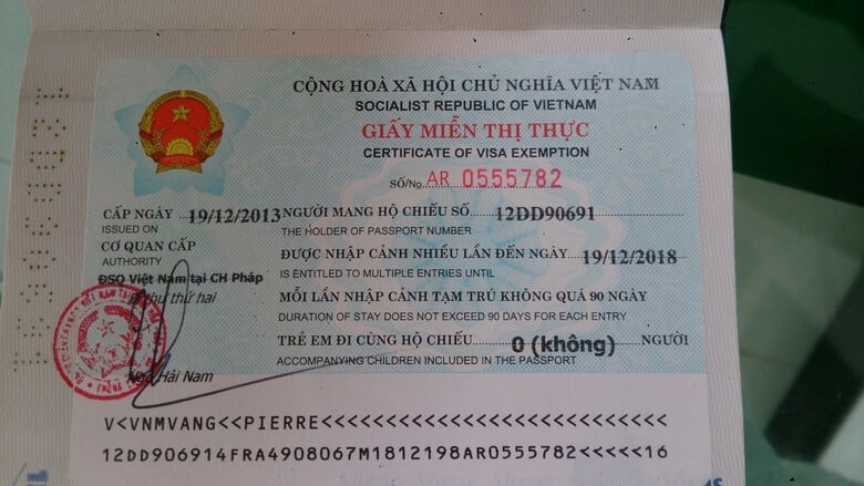 Miễn thị thực 5 năm