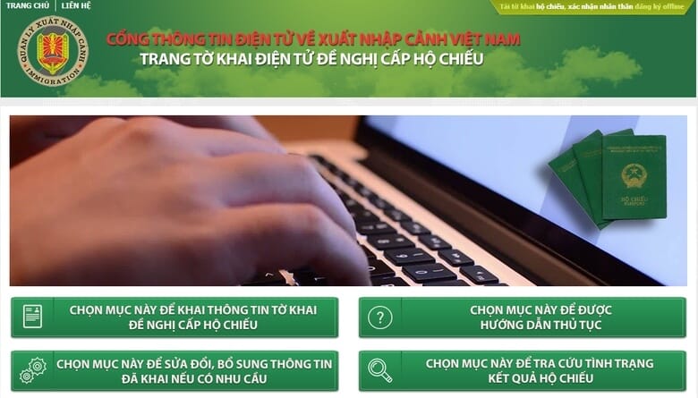 Truy cập Cổng thông tin điện tử về xuất nhập cảnh Việt Nam