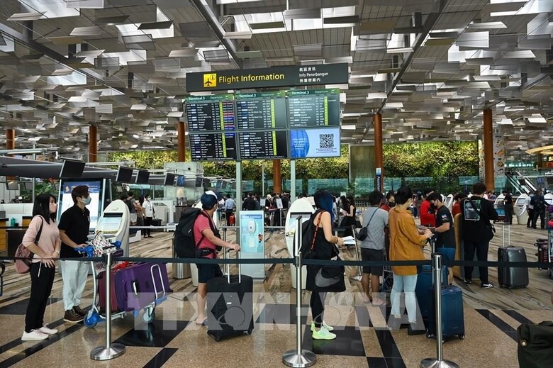 L&agrave;m thủ tục nhập cảnh tại s&acirc;n bay Changi