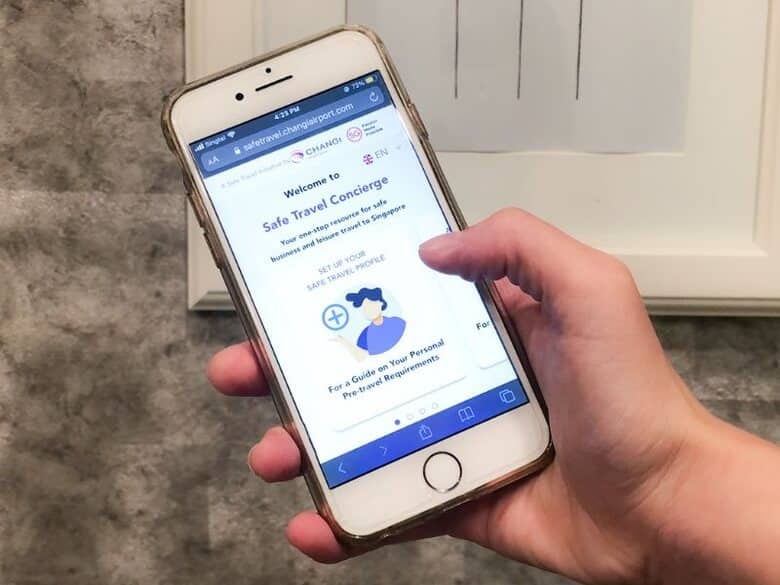 Tạo hồ sơ c&aacute; nh&acirc;n tr&ecirc;n Safe Travel Concierge