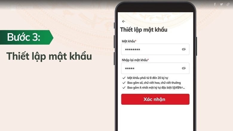 Thiết lập mật khẩu