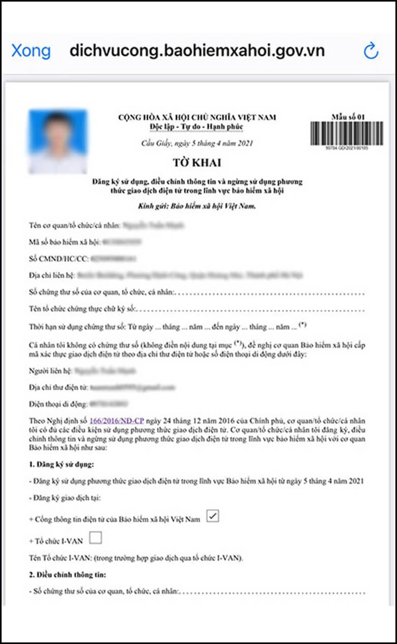 Đến cơ quan BHXH để hoàn tất thủ tục