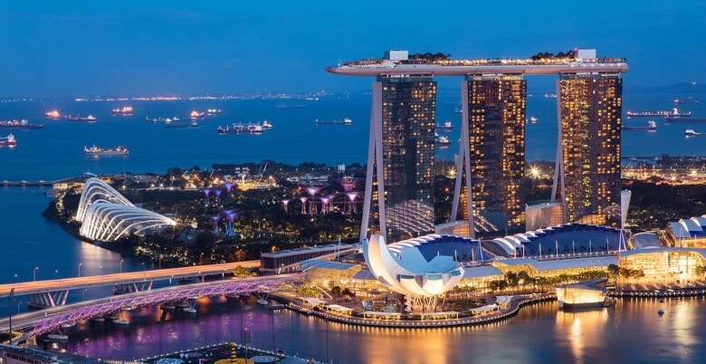 Marina Bay Sands về đêm