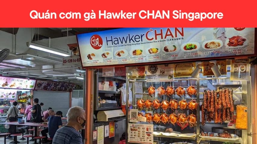 quán cơm gà Hawker Chan Singapore