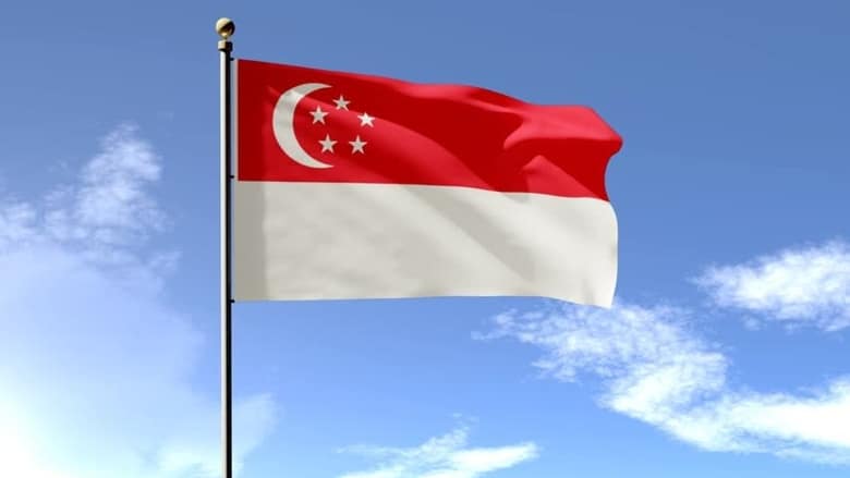 Hình ảnh quốc kỳ Singapore