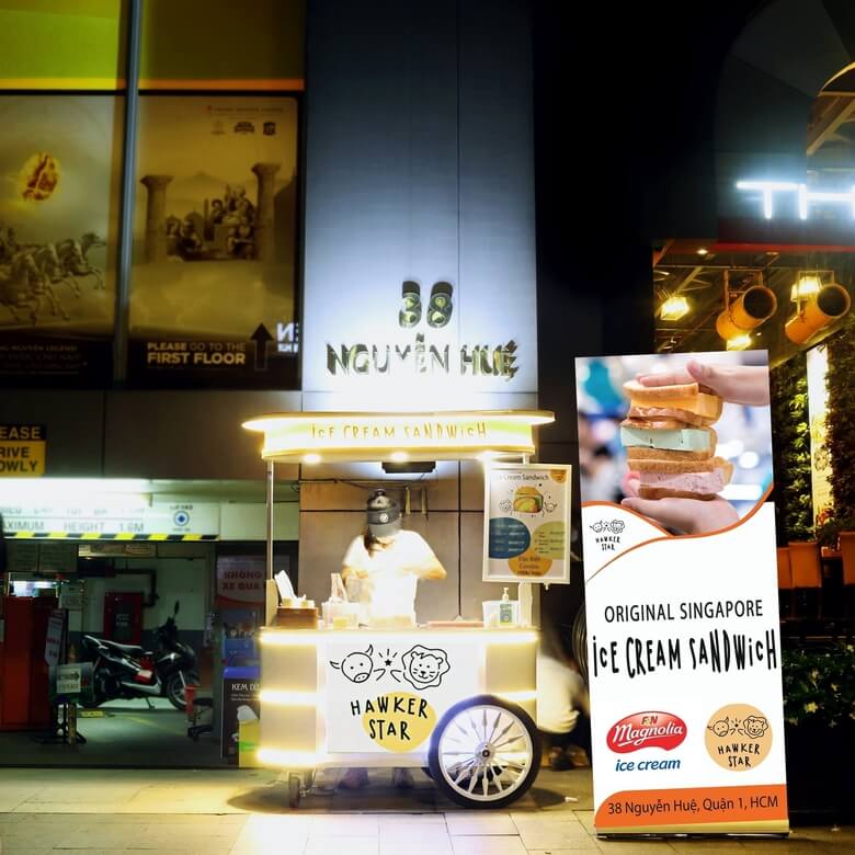 Kem kẹp Singapore tại Sài Gòn